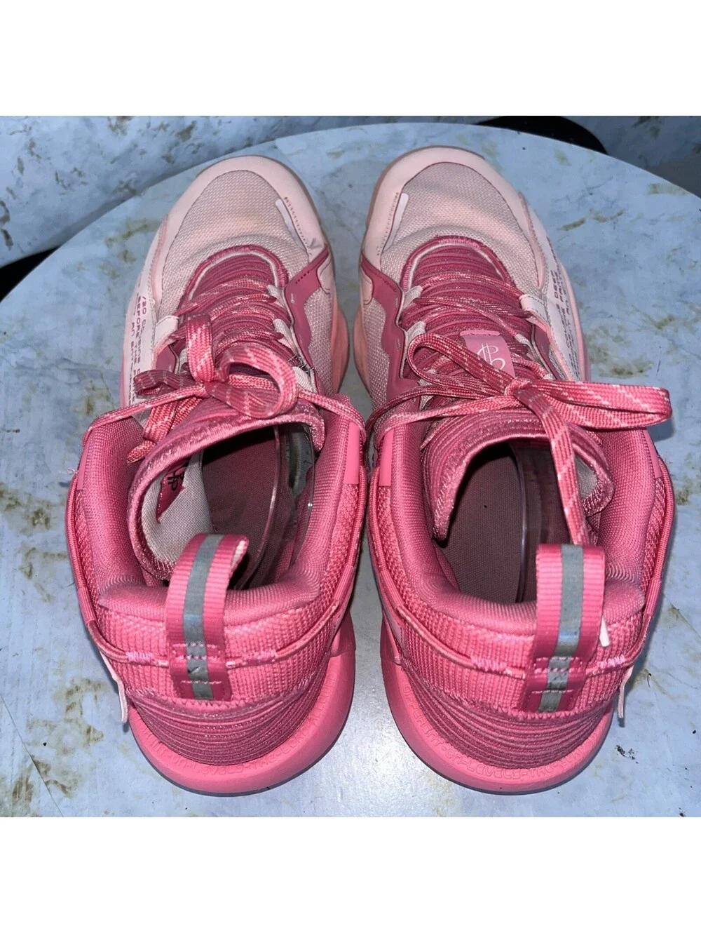 Adidas Dame 7 EXTPLY DOLLA Mens Size 16 Basketball Shoes Pink Athletic Sneakers
